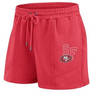 WEAR by Erin Andrews Scarlet San Francisco 49ers Washed Fleece Lounge Shorts